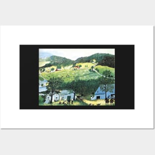 grandma moses Posters and Art